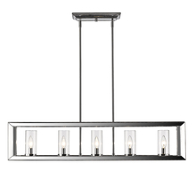  2074-LP CH-CLR - Smyth 5 Light Linear Pendant in Chrome with Clear Glass